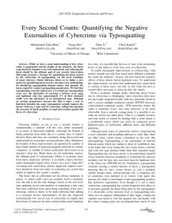 Quantifying the Negative Externalities of Cybercrime via Typosquatting