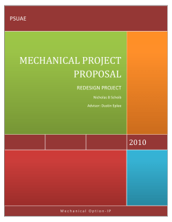 MECHANICAL PROJECT PROPOSAL