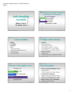 Individualistic Accounts