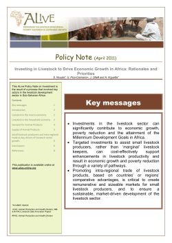 Investing in Livestock to Drive Economic Growth in Africa