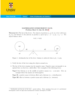 Problem sheet 9 - School of Mathematics and Statistics
