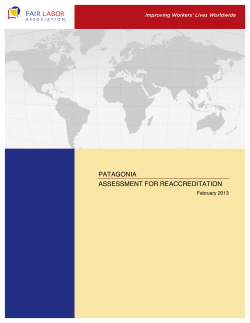 patagonia: assessment for reaccreditation