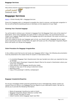 Baggage Services