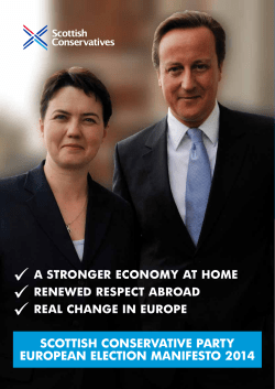 European Election 2014 - Scottish Conservatives