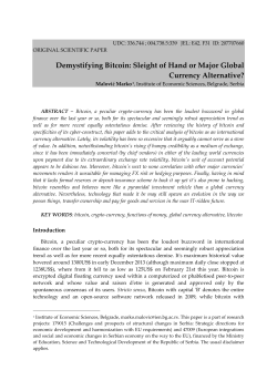 Demystifying Bitcoin: Sleight of Hand or Major Global Currency