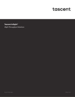 Tascent InSight® High Throughput Solutions