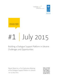 Building a Dialogue Support Platform in Ukraine