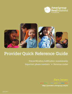 Provider Quick Reference Guide