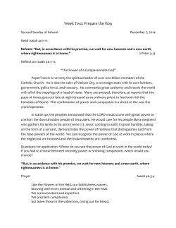 2014 Advent Prayer Guide Week 2