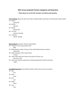 2017 Jersey Jeopardy Practice Categories and Questions