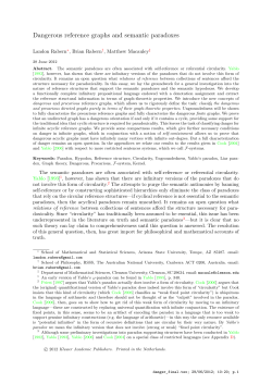 Dangerous reference graphs and semantic paradoxes