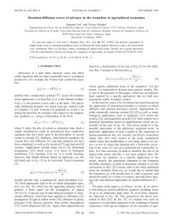 Reaction-diffusion waves of advance in the