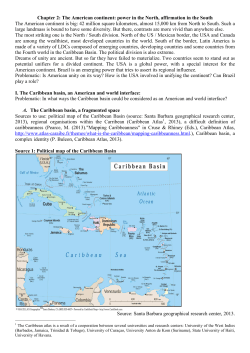 The American continent, Part 1, the Caribbean Basin, an American