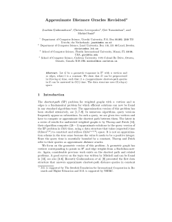 Approximate Distance Oracles Revisited