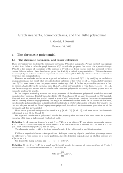 chromatic polynomial