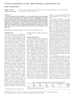 Climate simulation of the latest Permian: Implications for mass