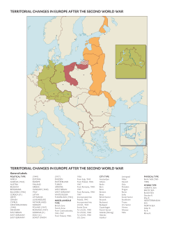 territorial changes in europe after the second world