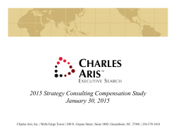 Charles Aris Strategy Consulting Compensation Study