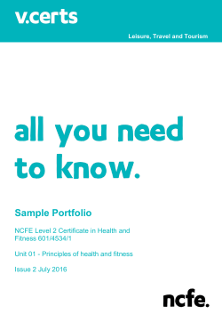 Sample Portfolio Unit 01