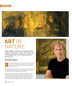 Art IN NATURE - Adam Wolpert