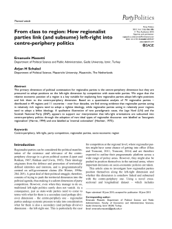 From class to region: How regionalist parties link