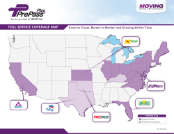 toll service coverage map