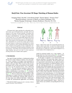 BodyPrint: Pose Invariant 3D Shape Matching of Human Bodies