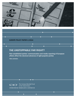 the unstoppable far right? - The German Marshall Fund of the United