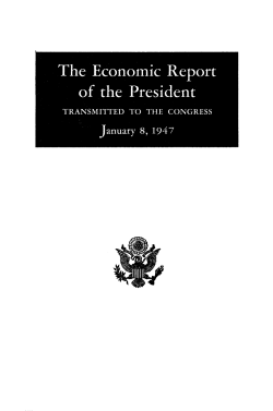 Economic Report of the President January 1947