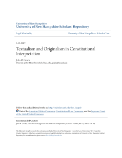 Textualism and Originalism in Constitutional Interpretation