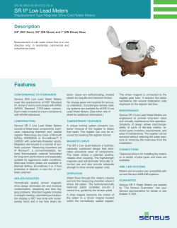 Features SR II&reg; Low Lead Meters