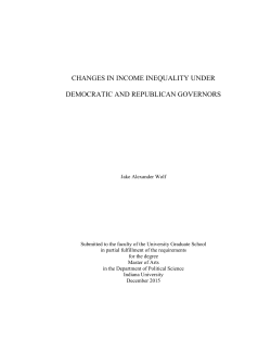 changes in income inequality under democratic and republican