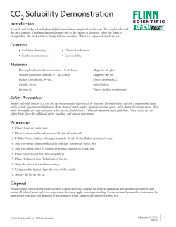 CO Solubility Demonstration