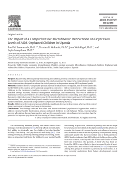 The Impact of a Comprehensive Microfinance Intervention on
