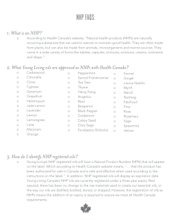 NHP FAQS - Young Living