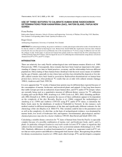 181 use of three isotopes to calibrate human bone radiocarbon