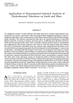 Thomas and Walter 2002 - Australian Centre for Astrobiology