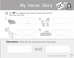 and My Horse Glory