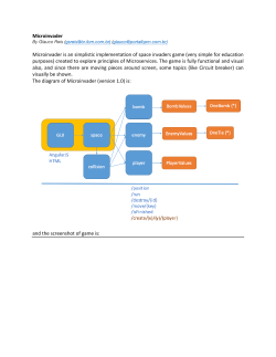 Microinvader Microinvader is an simplistic implementation of space