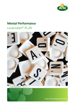 Mental Performance Lacprodan® PL-20
