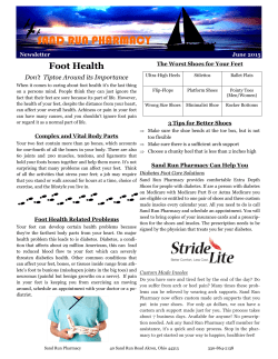 Foot Health - Sand Run Pharmacy
