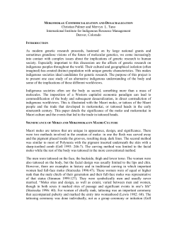 Mokomokai - International Institute for Indigenous Resource