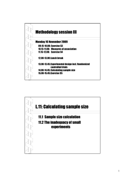 L.11: Calculating sample size