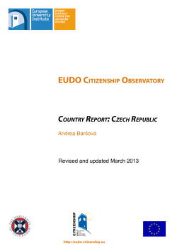 Czech Republic - eudo citizenship