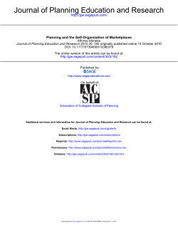 Journal of Planning Education and Research