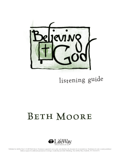 Believing God Listening Guide