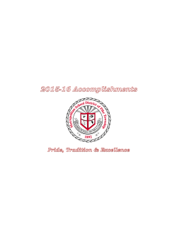 2015-16 Accomplishments