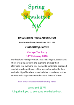 Newsletter Spring 2016