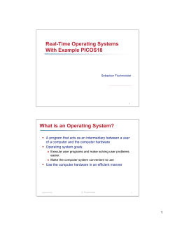 Real-Time Operating Systems