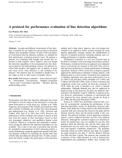 A protocol for performance evaluation of line detection